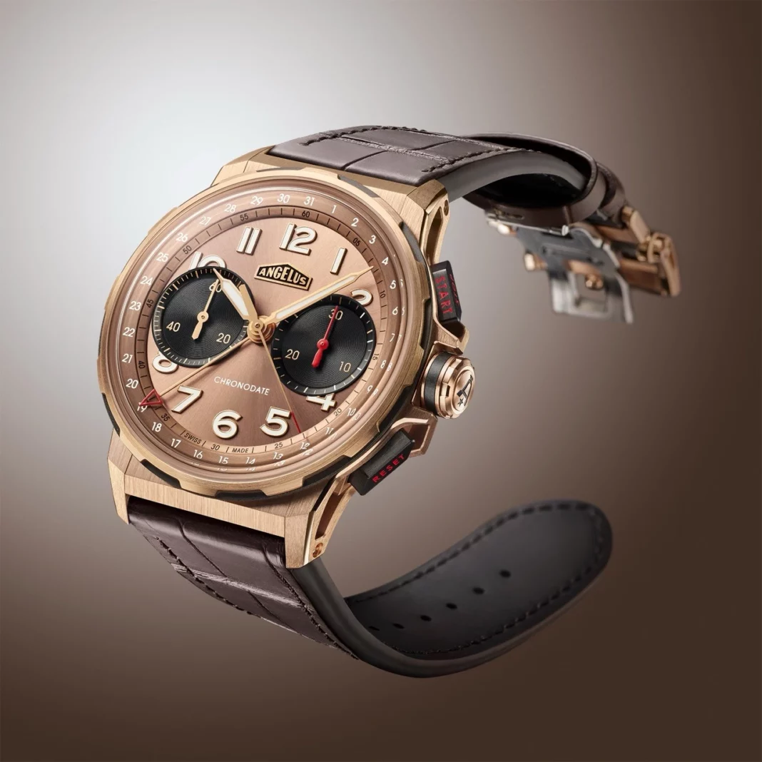Angelus Chronodate Gold & Chronodate Titanium Moka Editions