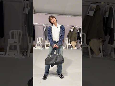 Hyunjin from Stray Kids backstage at the #DiorWinter26 show