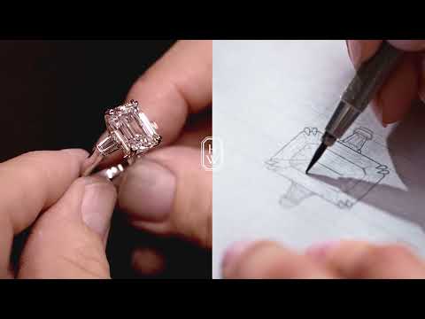 Classic Winston Emerald-Cut Engagement Ring by Harry Winston