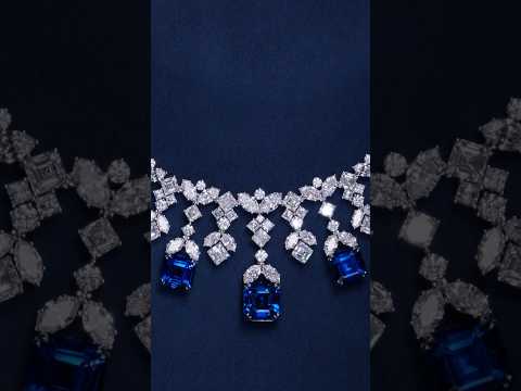 Regal Brilliance - Sapphire and Diamond Necklace by Harry Winston