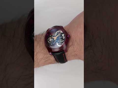 Purity Stairway to Heaven Ruby HMS NanoSaphir #watch #swissmade #sapphire #skeleton #ruby