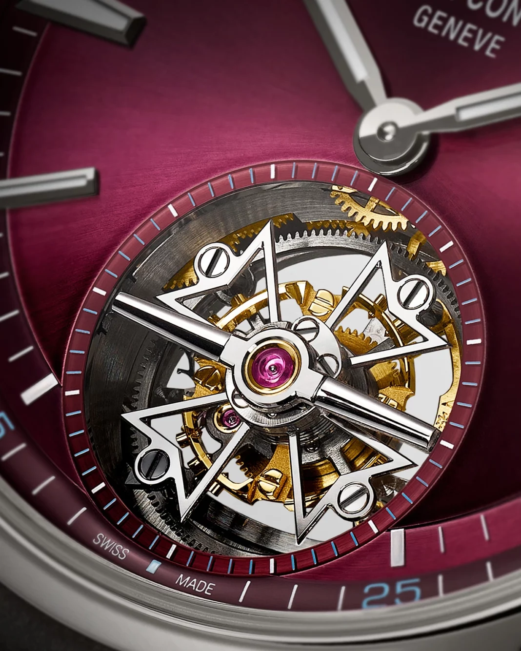 Vacheron Constantin Overseas Tourbillon in Titanium with Deep Red Dial