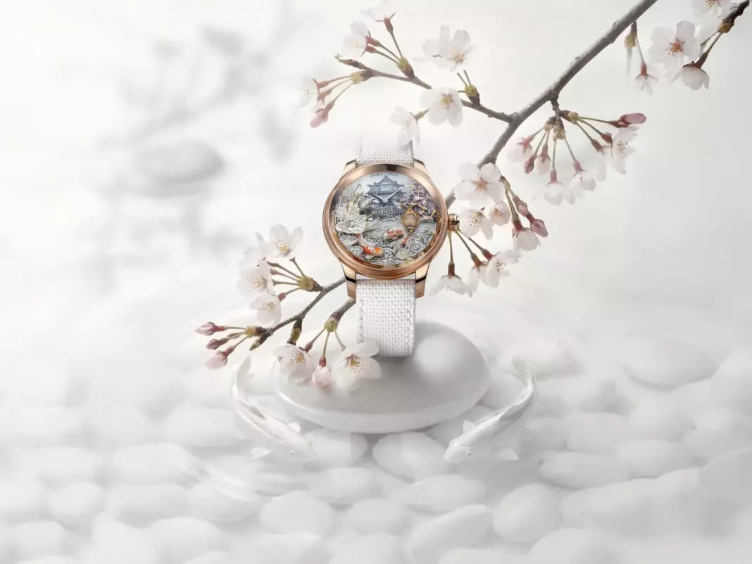 Jaquet Droz / Petite Heure Minute Red Gold ā Japanese Garden