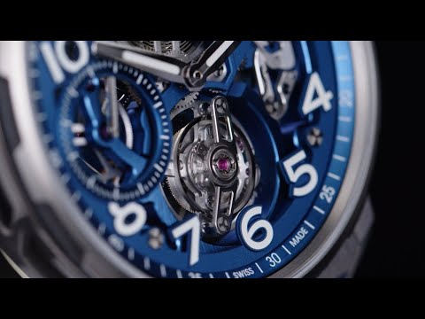 Flying Tourbillon Titanium Blue Edition – ANGELUS Watches