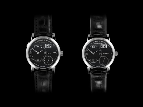 LANGE 1 and LITTLE LANGE 1 in platinum with a black onyx dial | A. Lange & Söhne