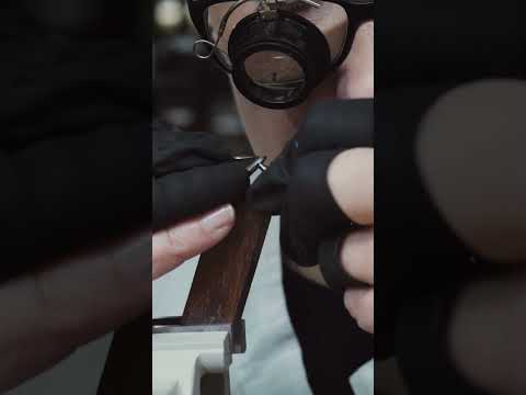 Hand-finishing the Classic Origin's escapement bridge