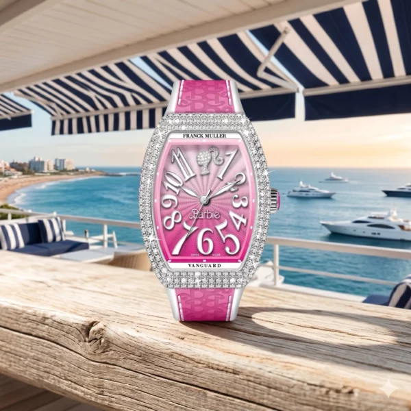 Franck Muller Vanguard Barbie Pink Diamond limited edition watch — view 2