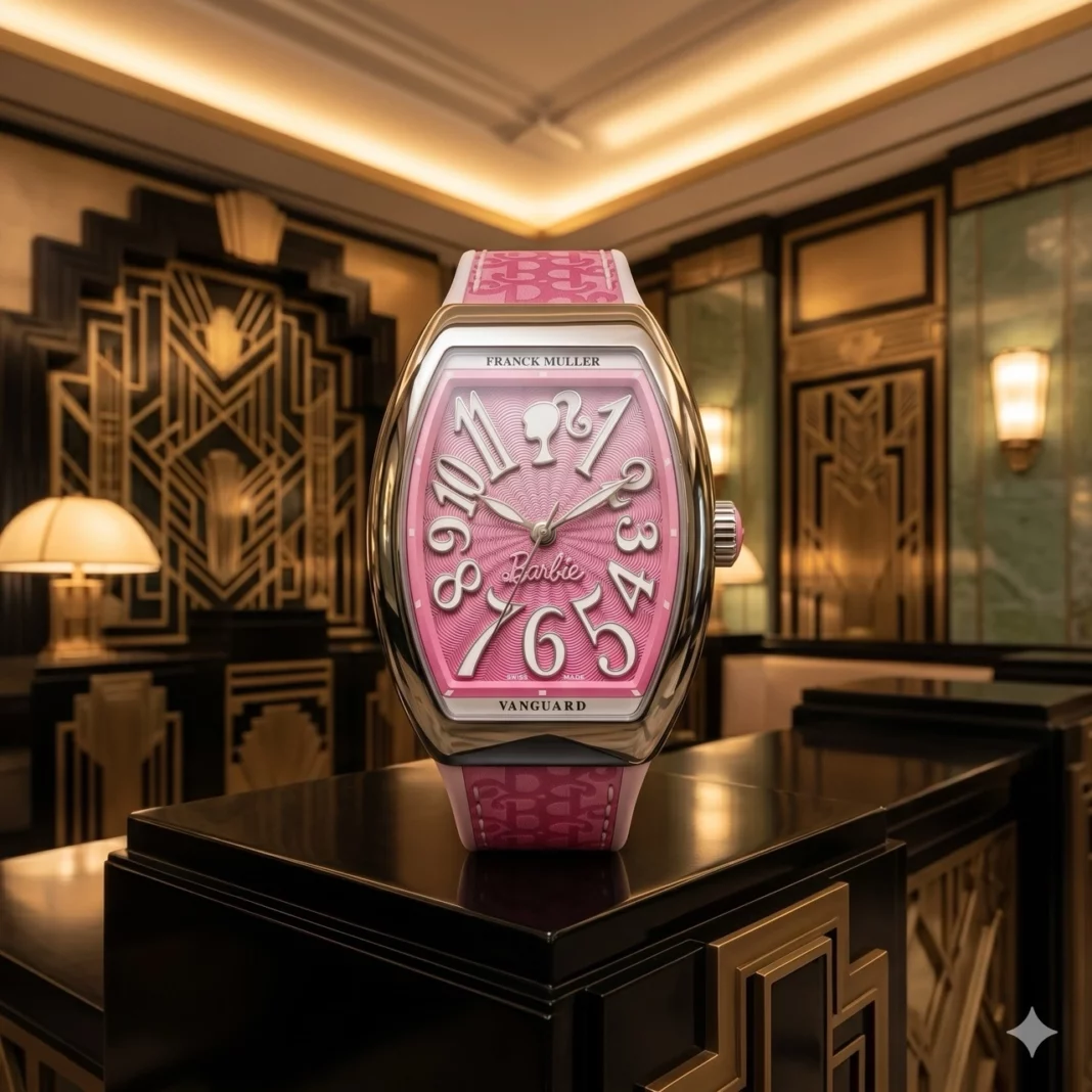 Franck Muller Barbie Pink Steel limited edition watch