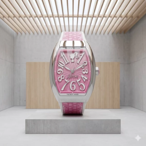 Franck Muller Vanguard Barbie Pink Steel limited edition watch — view 2