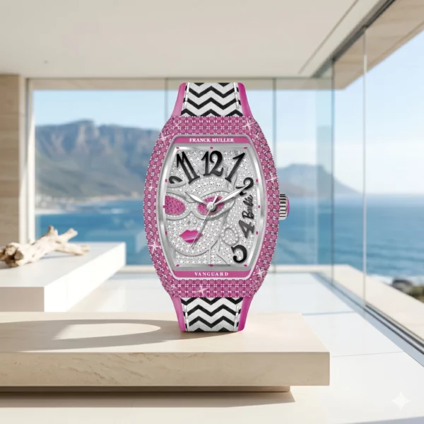 Franck Muller Vanguard Barbie Vintage Sapphire-Diamond limited edition watch — view 3