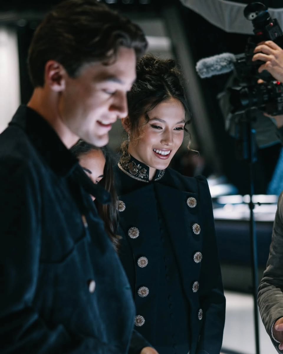 IWC executives welcome Eileen Gu and George Russell to the Watches and Wonders booth