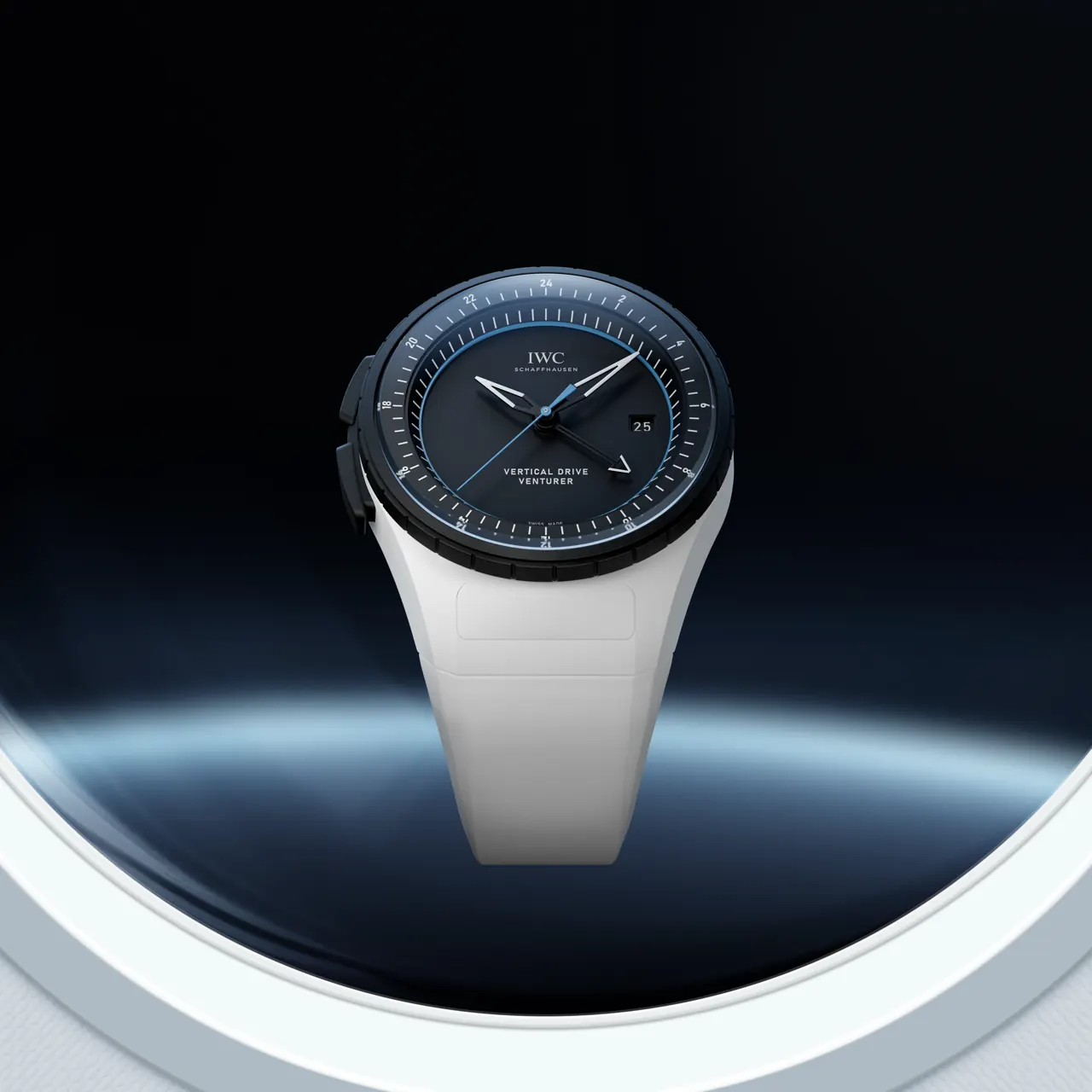 IWC Pilot's Venturer Vertical Drive Ref. IW328601 white ceramic case and matte black dial