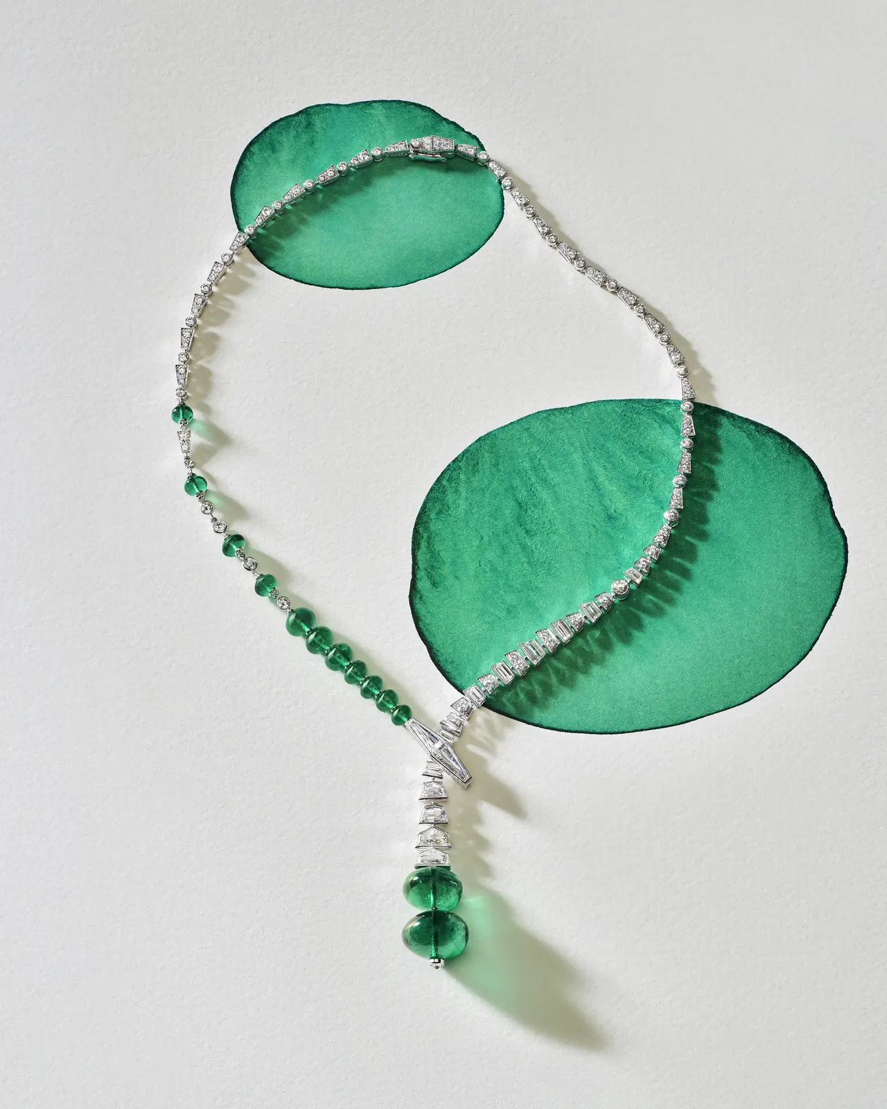 Cartier Panthère Kentia necklace with 50.13-carat Ceylon sapphire cabochon and panther sculpture in high jewellery