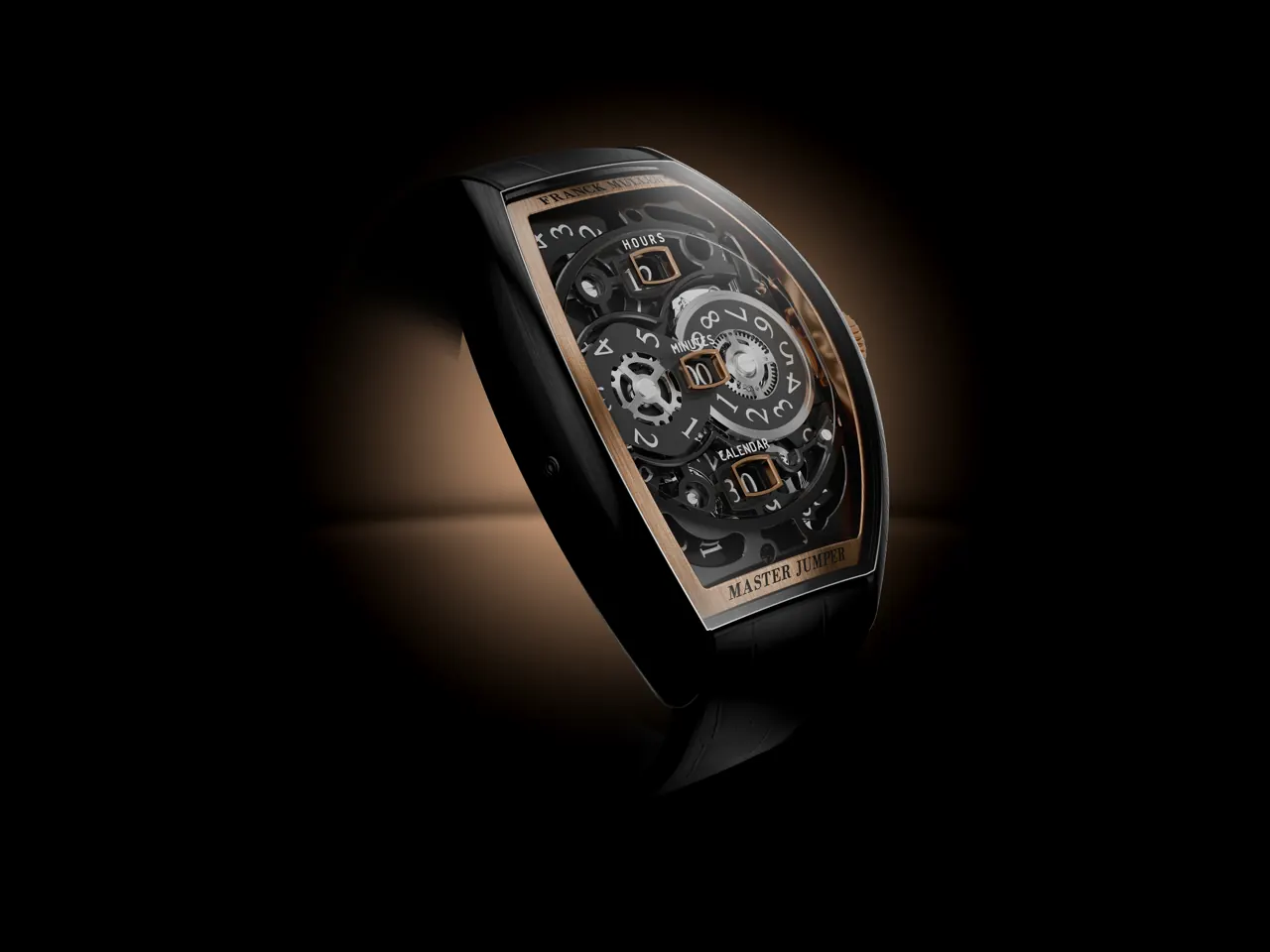 Franck Muller Curvex CX Master Jumper Skeleton titanium case front view
