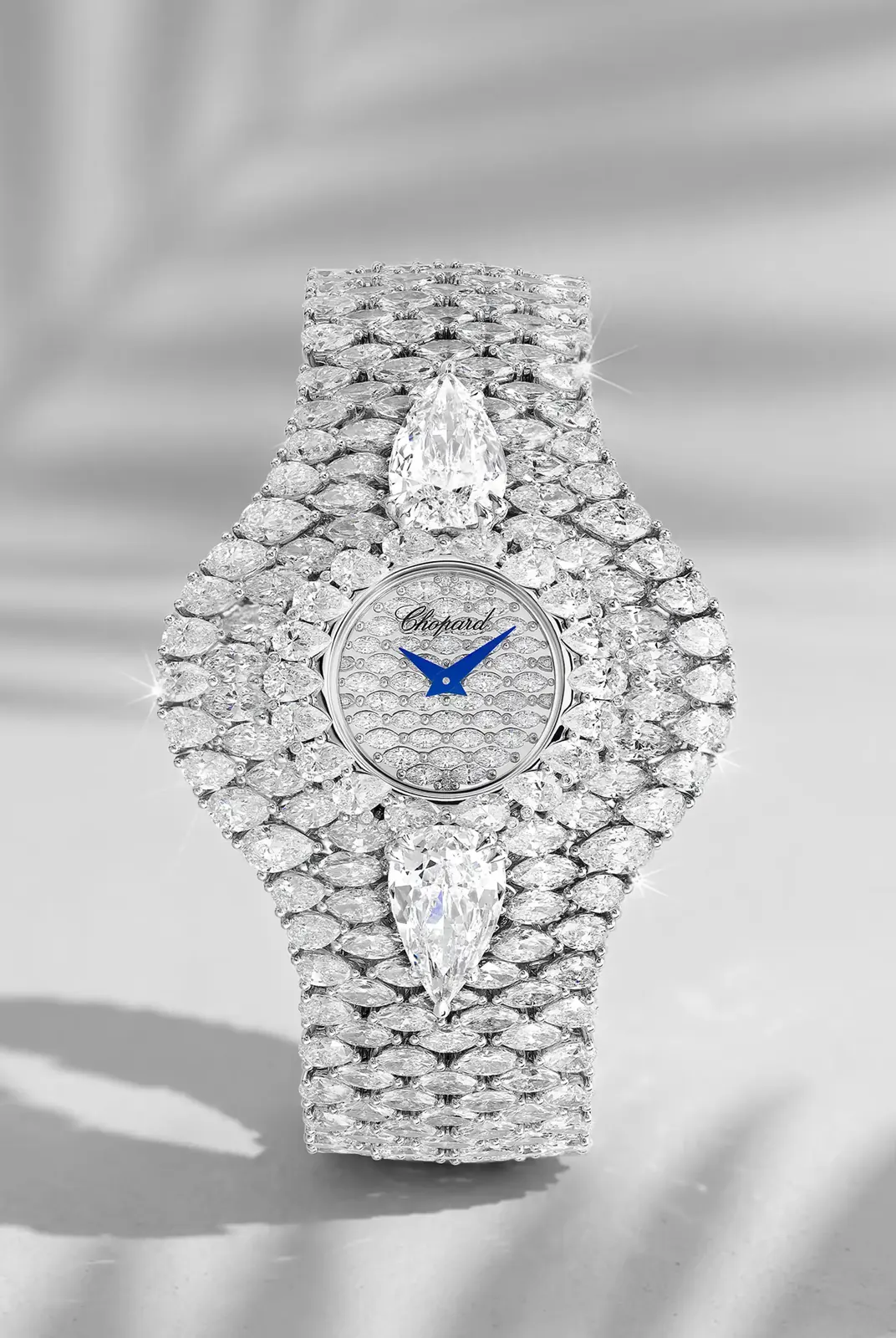 Chopard Red Carpet Collection 2026 Miracles High Jewelry necklace featuring 88-carat Royal Blue sapphire in ethical white gold
