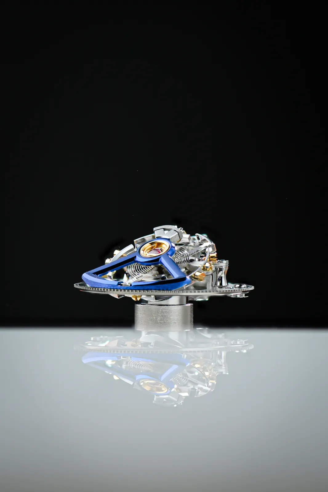 David Candaux DC1 Platinum Art of the Tourbillon asymmetrical platinum case with black onyx dial