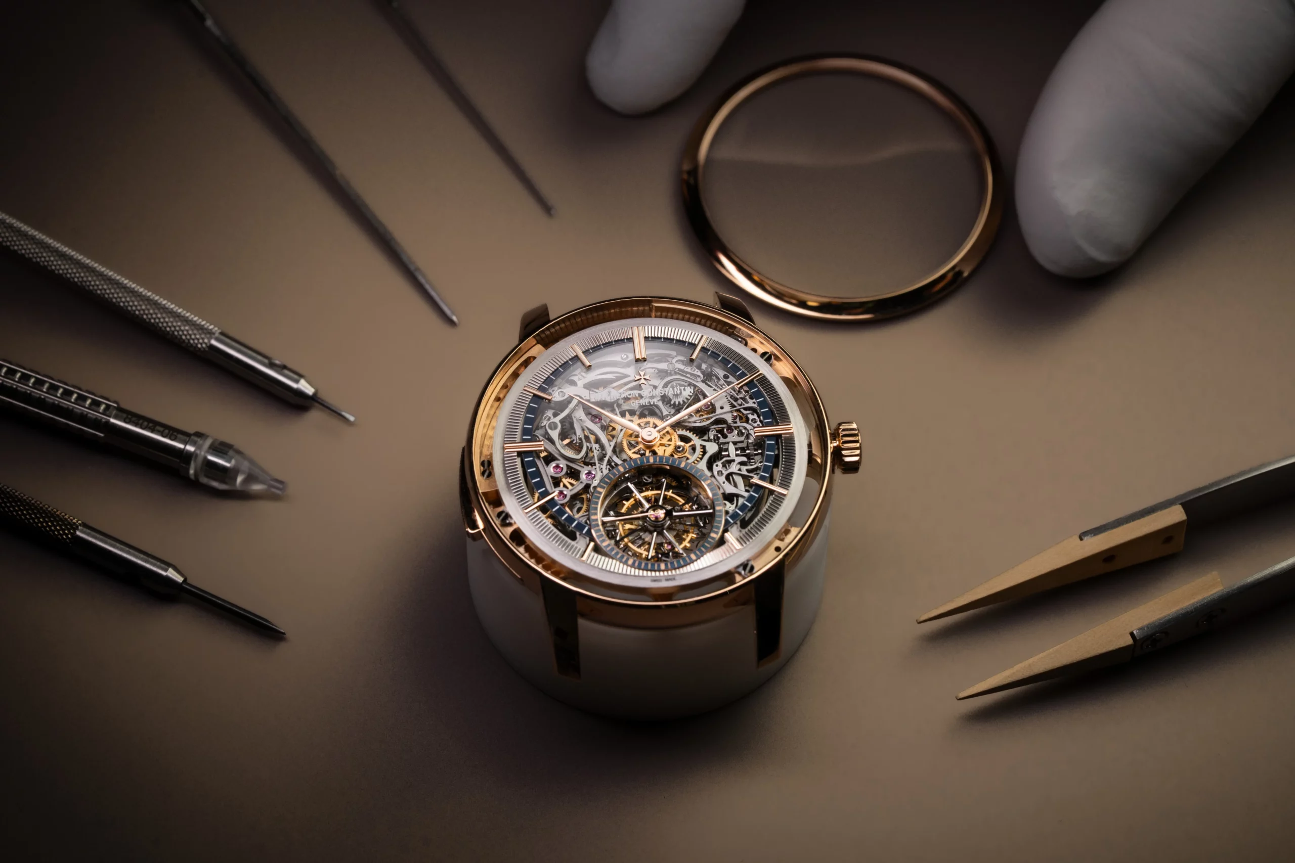 Vacheron Constantin Les Cabinotiers Minute Repeater Tourbillon Skeleton dial view showing sapphire crystal and skeletonized Calibre 2755 TMR SQ