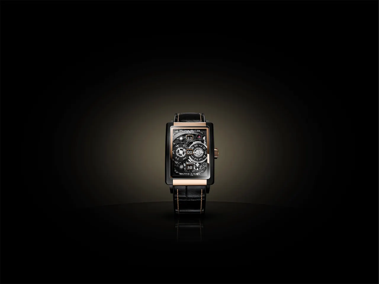 Franck Muller Master Jumper Skeleton openworked dial showing jumping discs