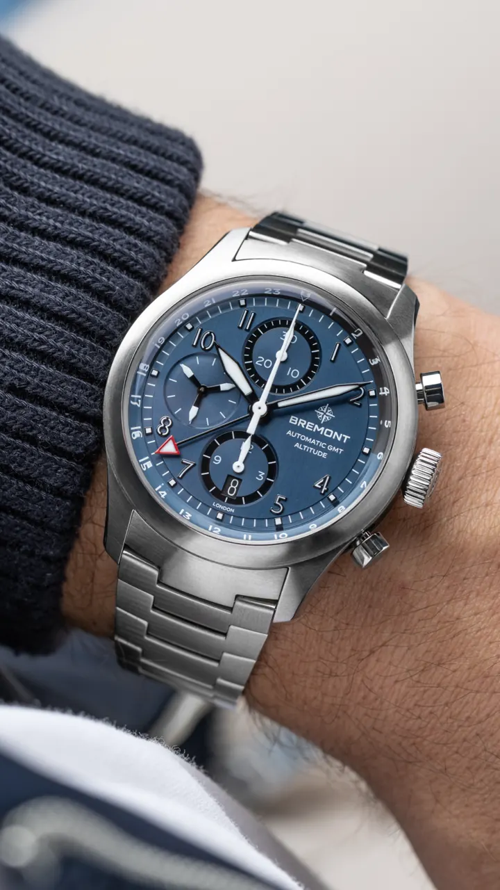 Bremont Altitude MB Meteor Air Force Blue with Martin-Baker lollipop seconds hand