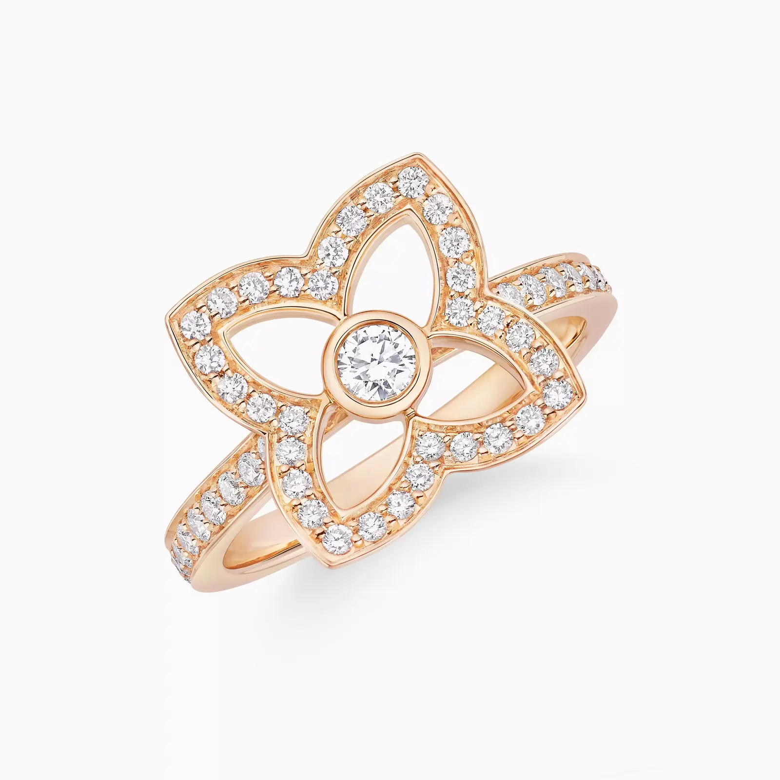 Lotus by De Beers rings stacked layered styling