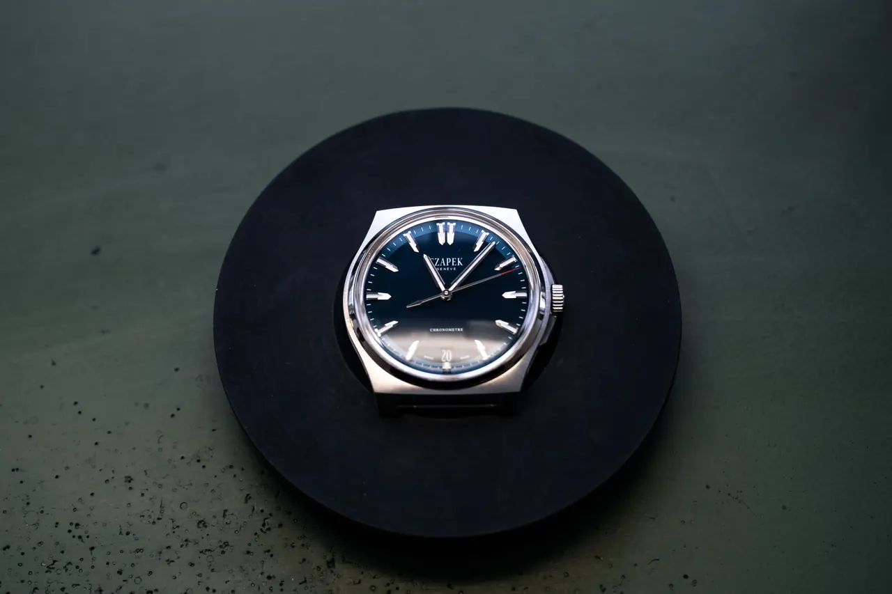 Czapek Antarctique collection watch with micro-rotor in recycled platinum