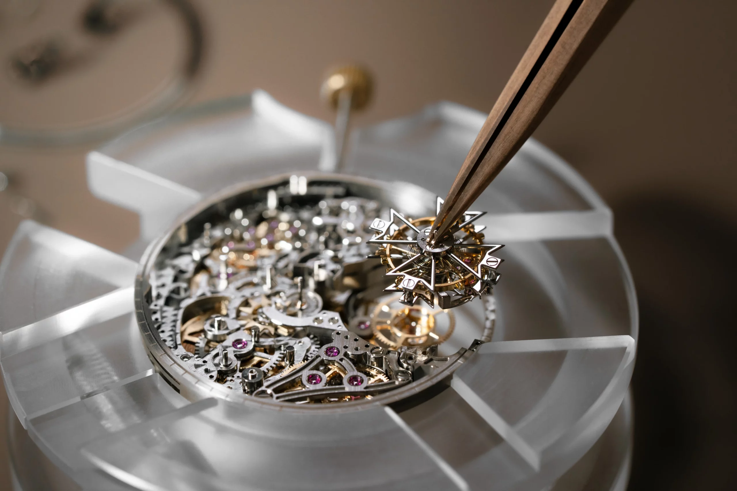Vacheron Constantin Les Cabinotiers Minute Repeater Tourbillon Skeleton 18K pink gold case and blue calfskin strap