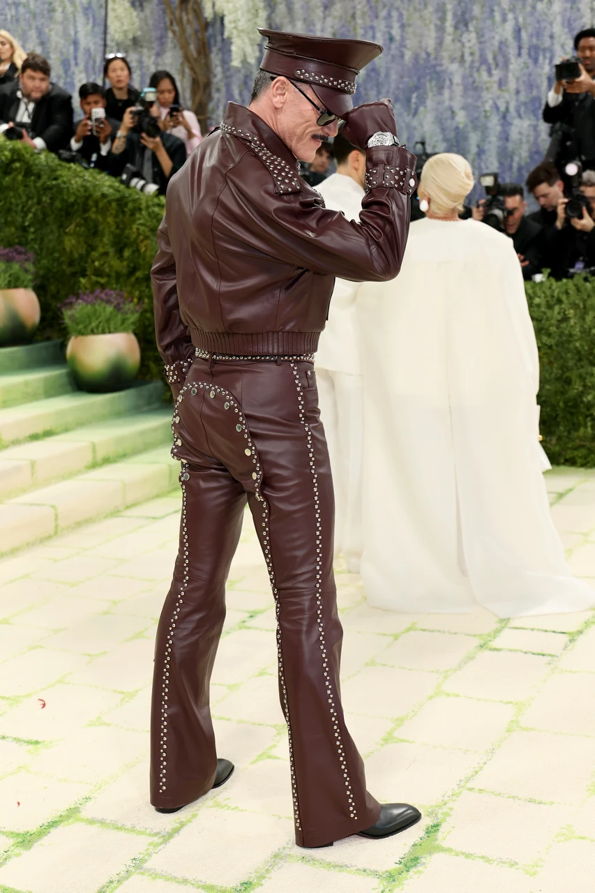 Luke Evans wearing the Hublot Big Bang Unico High Jewelry 44mm at the 2026 Met Gala
