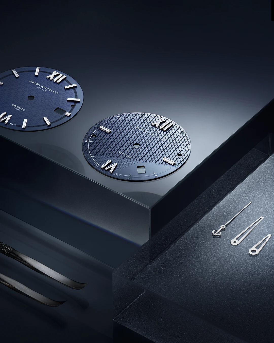 Baume & Mercier Clifton Baumatic M0A10771 blue gradient lacquered dial watch