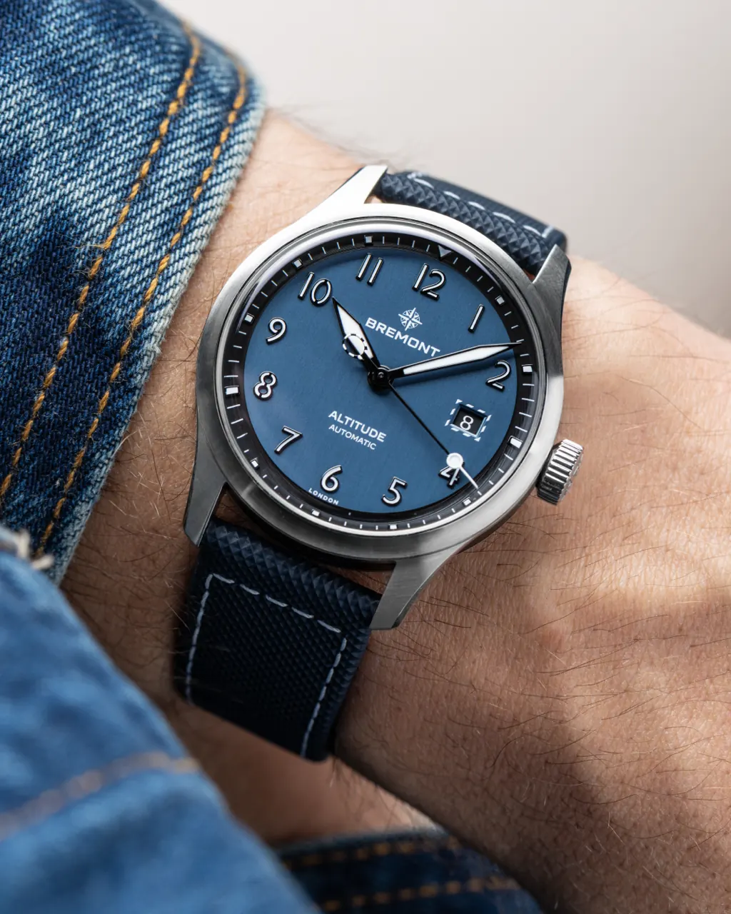 Bremont Altitude 39 Date Air Force Blue stainless steel pilot's watch