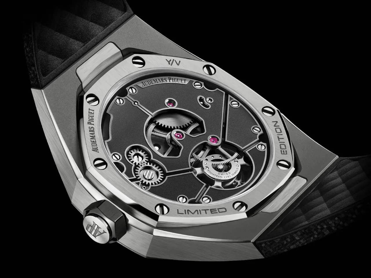 Royal Oak Concept Flying Tourbillon red rubber strap micro-mosaic pattern Yoon Verbal