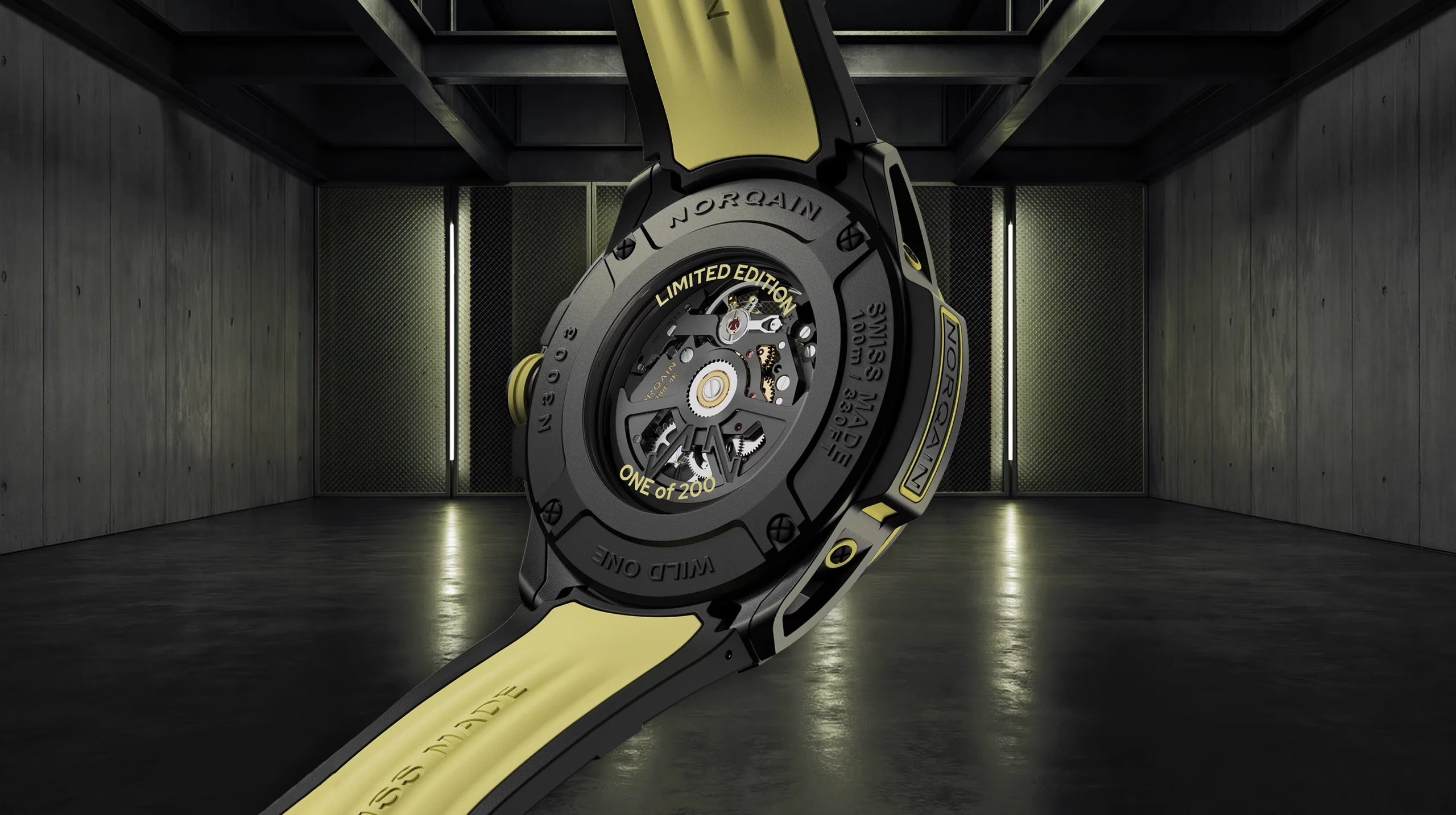 NORQAIN Wild ONE Skeleton X Lite double-layered strap system with interchangeable bands