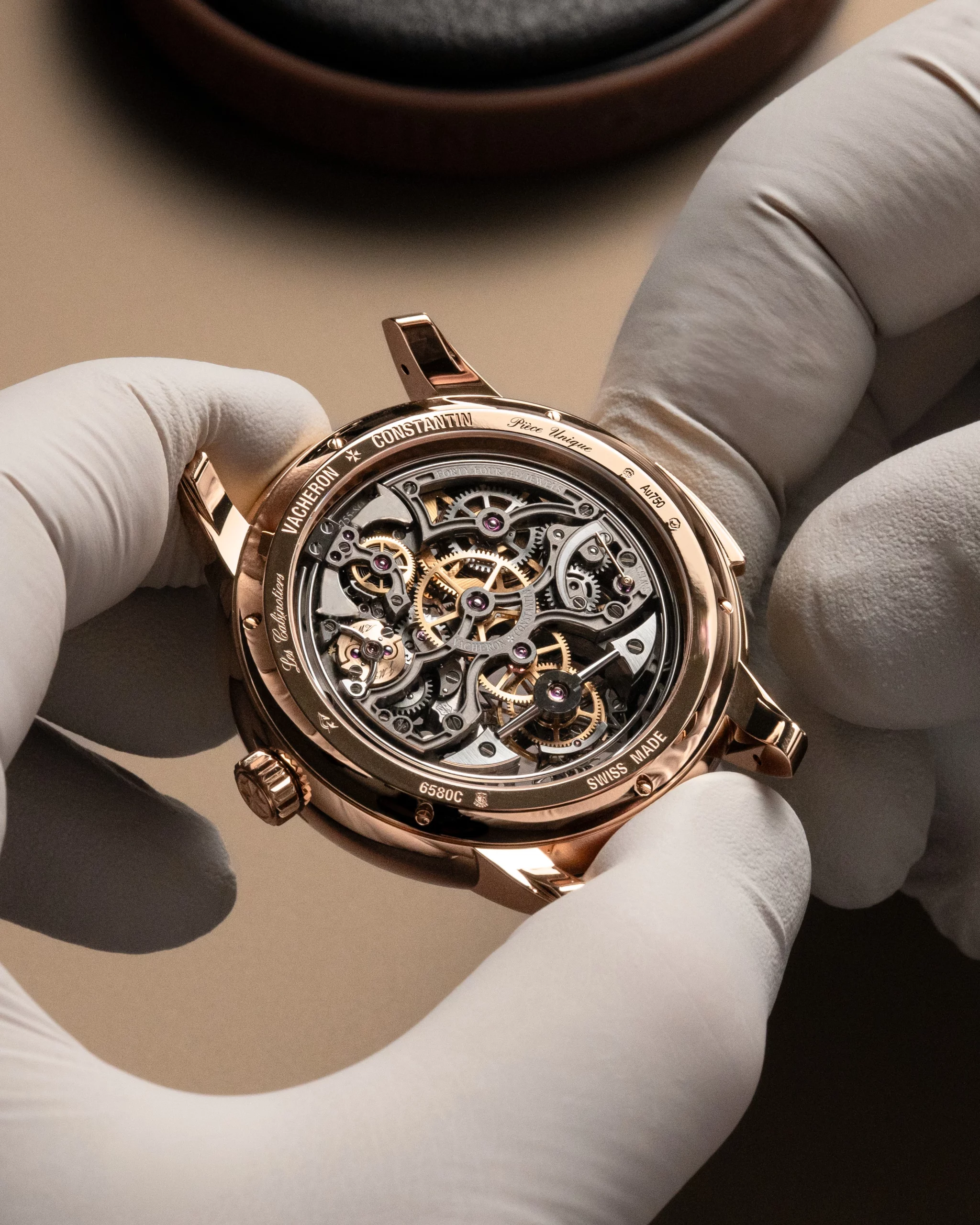 Vacheron Constantin Calibre 2755 TMR SQ skeletonized movement detail showing Haute Horlogerie finishing