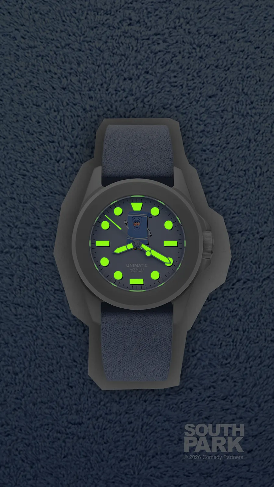 UNIMATIC UT4-TW 40mm brushed stainless steel case with flat sapphire crystal