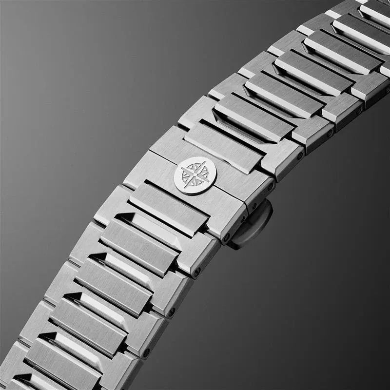 Bremont Supernova 41mm Tourbillon integrated bracelet design in 904L stainless steel
