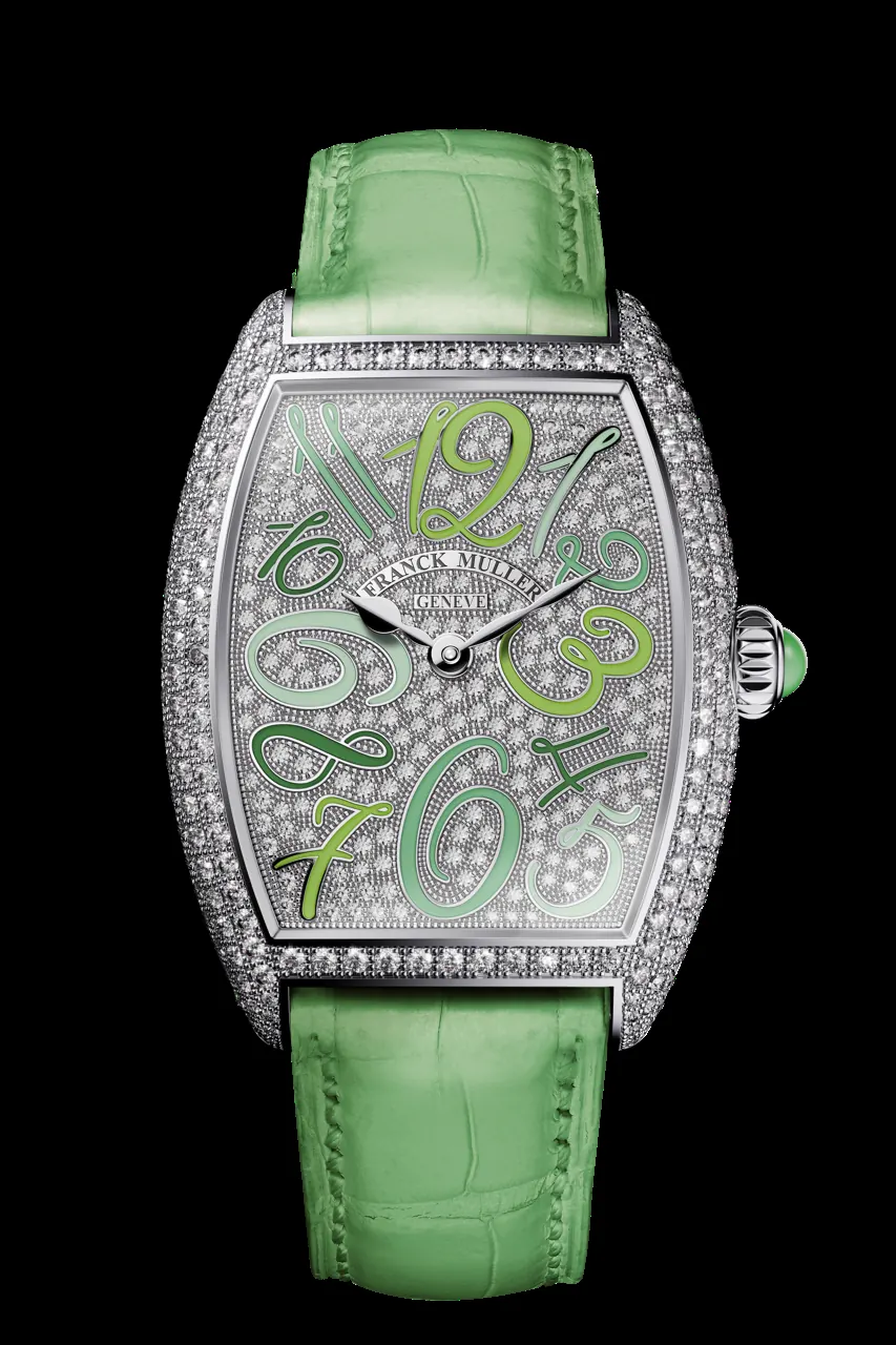 Franck Muller Cintree Curvex Color Medley wristshot artistic composition