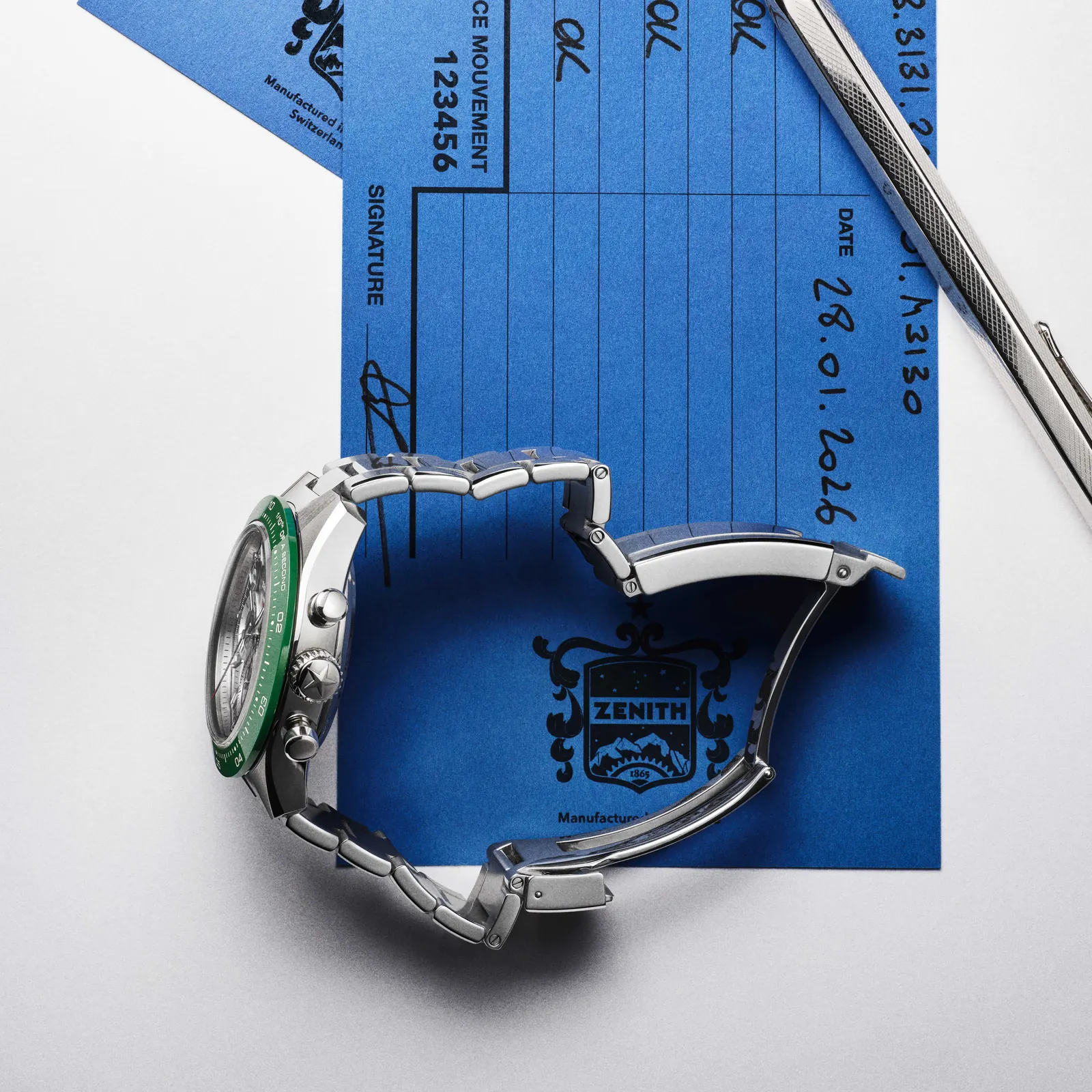 Zenith ZENCLASP micro-adjustable folding clasp detail