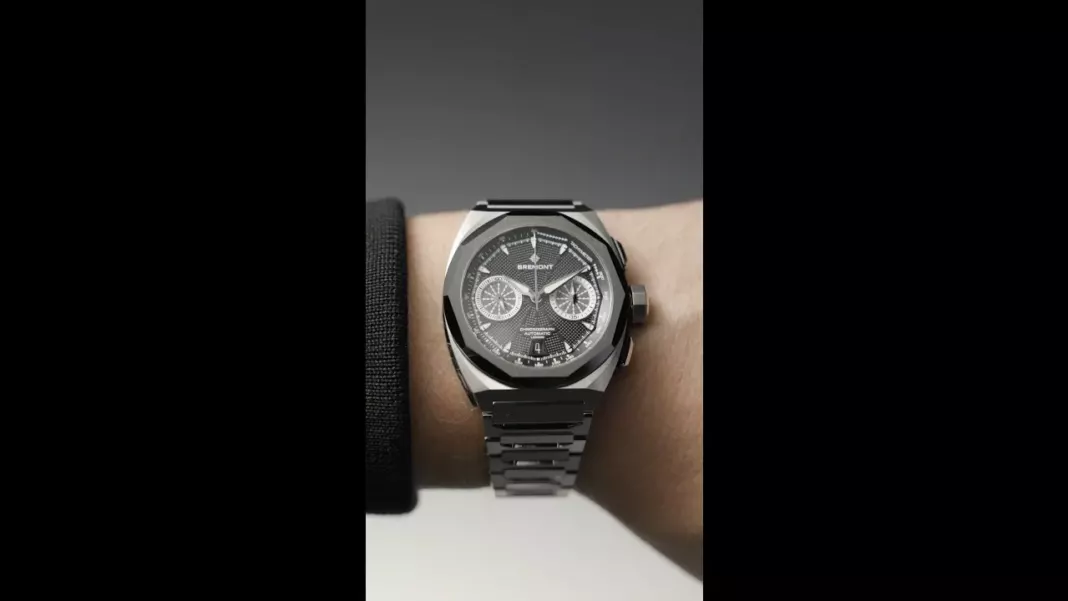 BREMONT - The Supernova Chronograph on an integrated bracelet.