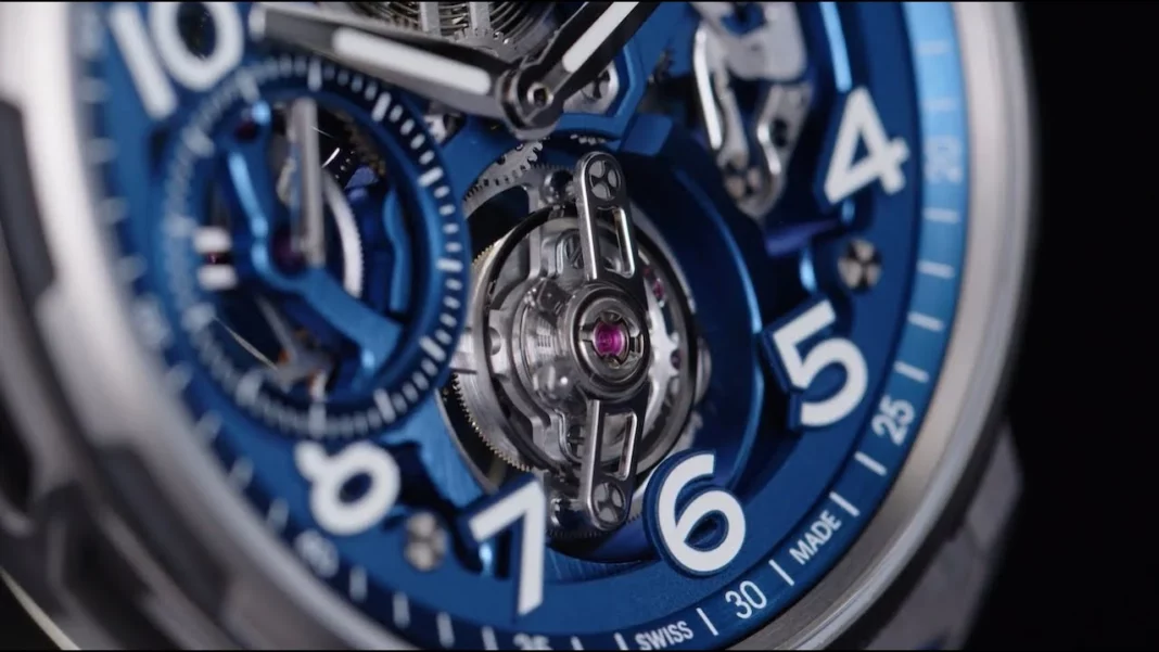 ANGELUS - Exploring the Elegance of the Flying Tourbillon Titanium Blue Edition by ANGELUS