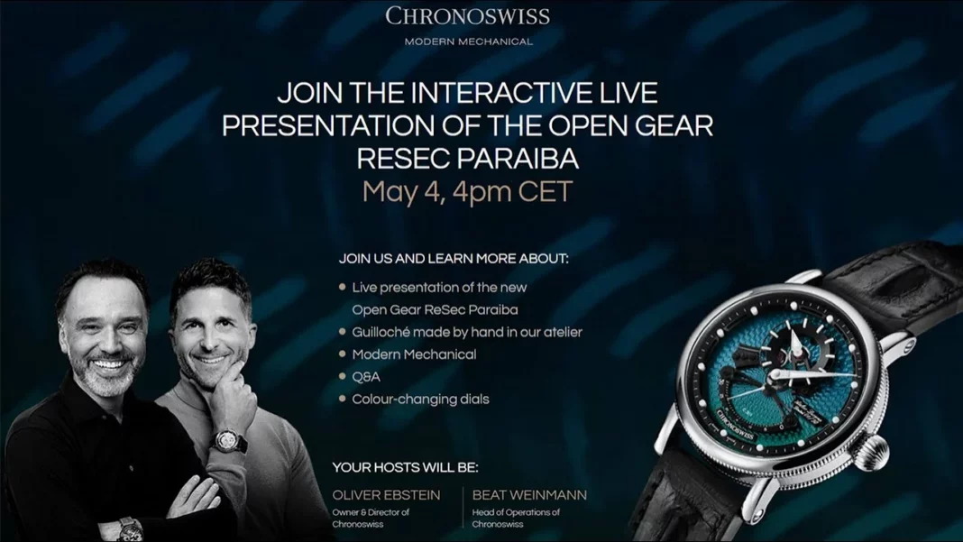 CHRONOSWISS - Exploring the Intricacies of the CHRONOSWISS Open Gear ReSec Paraiba