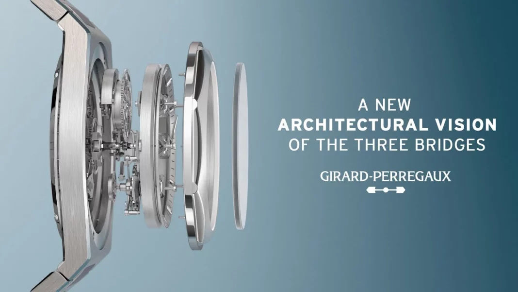 Girard Perregaux Laureato Three Gold Bridges Architectural Masterpiece