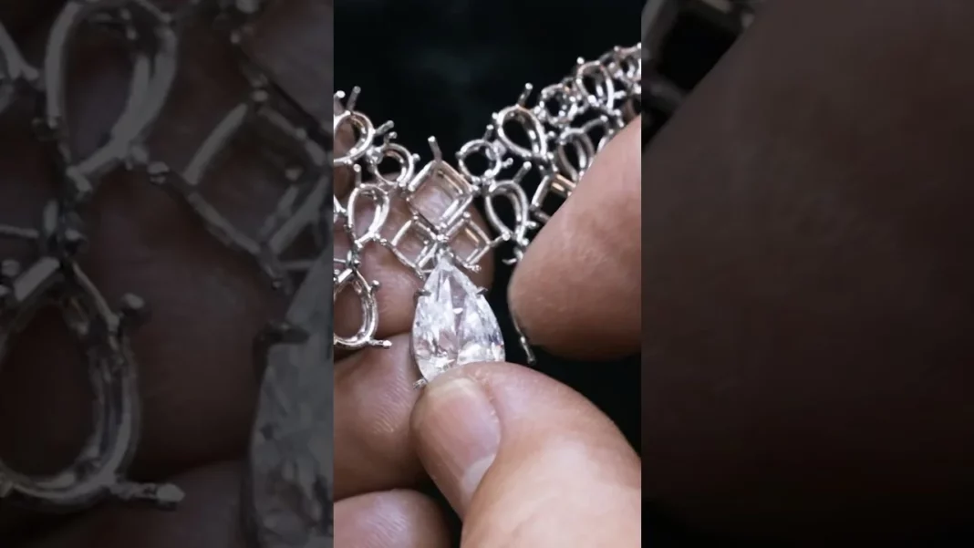Harry Winston Diamond Cascading Necklace Exudes Timeless Elegance