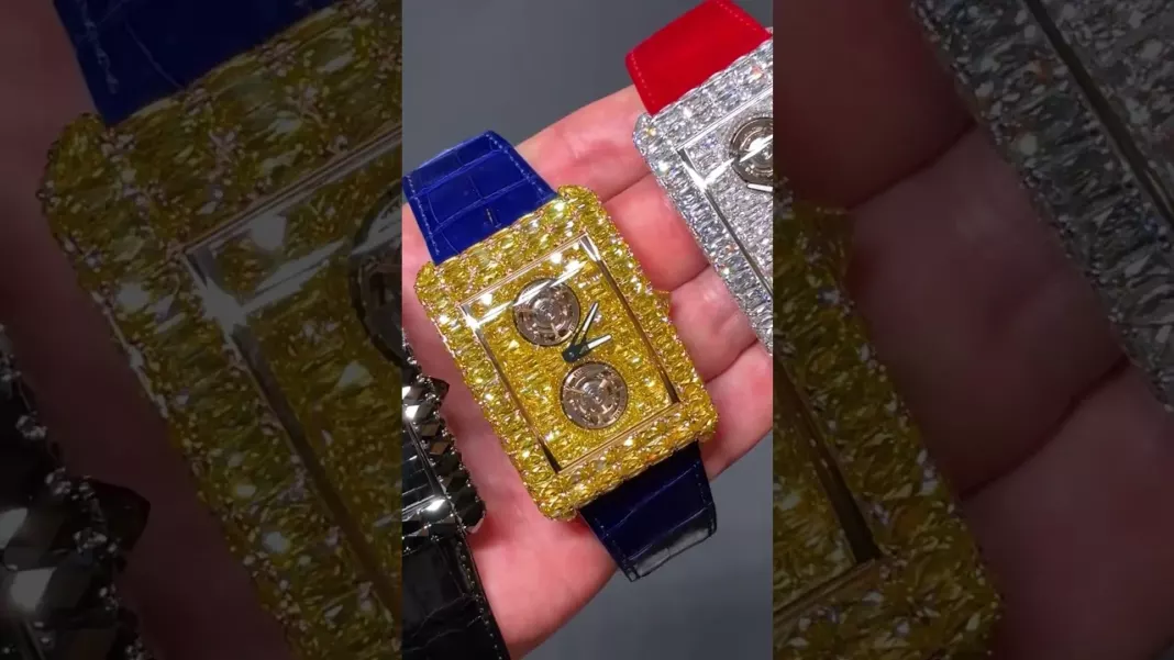 JACOB & CO - The Jacob & Co. Billionaire Double Tourbillon Angel Cut #shorts