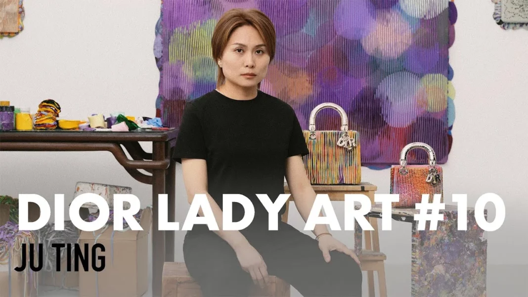 Ju Ting Elevates Lady Dior Art With Sculptural Brushwork