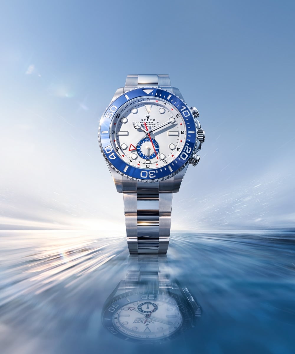 Rolex Oyster Perpetual Yacht-Master II reference 126680 in Oystersteel with a blue Cerachrom bezel