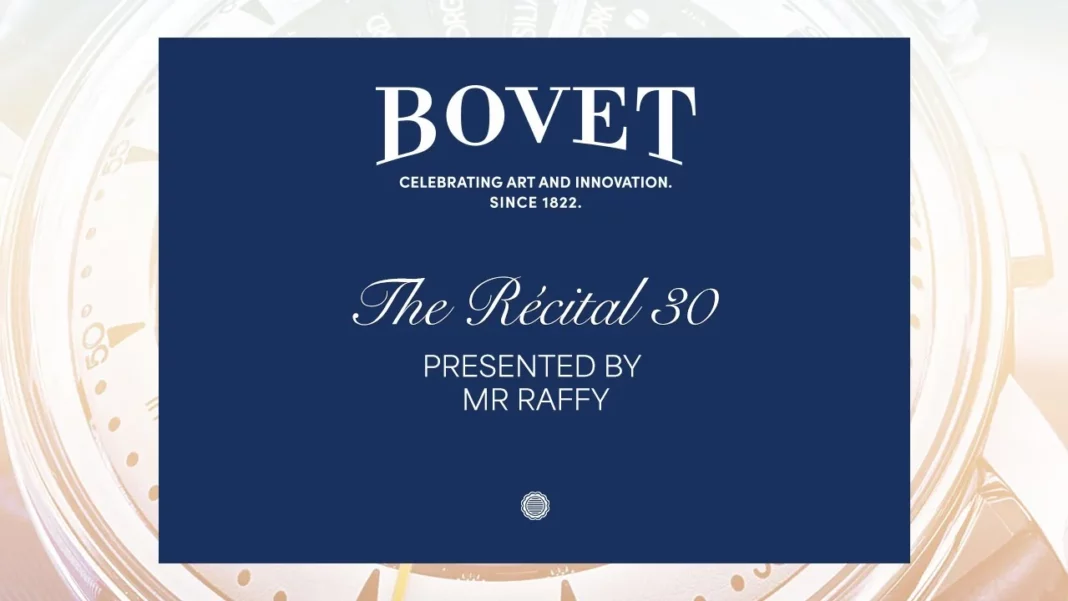 The BOVET Récital 30: A Masterpiece of Time and Heritage