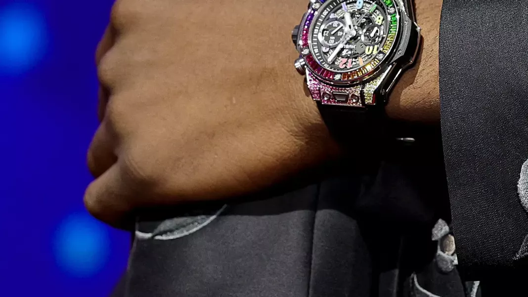 HUBLOT - Dresses Aj Dybantsa At The NBA Draft