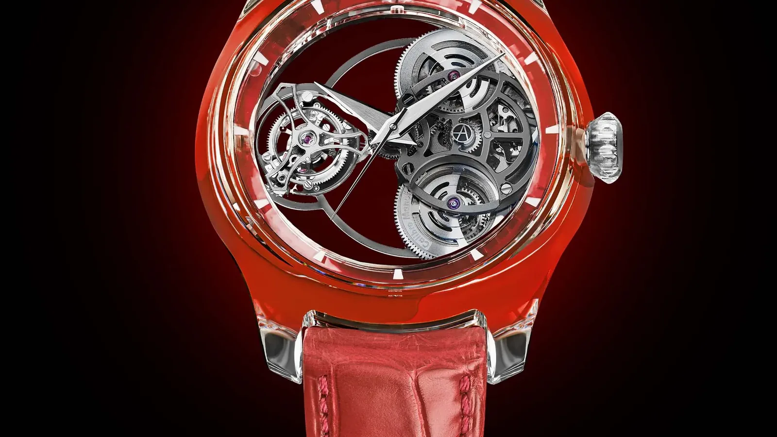 ArtyA Purity Tourbillon Sport Edition full sapphire Wavy case with 18 mm flying tourbillon visible