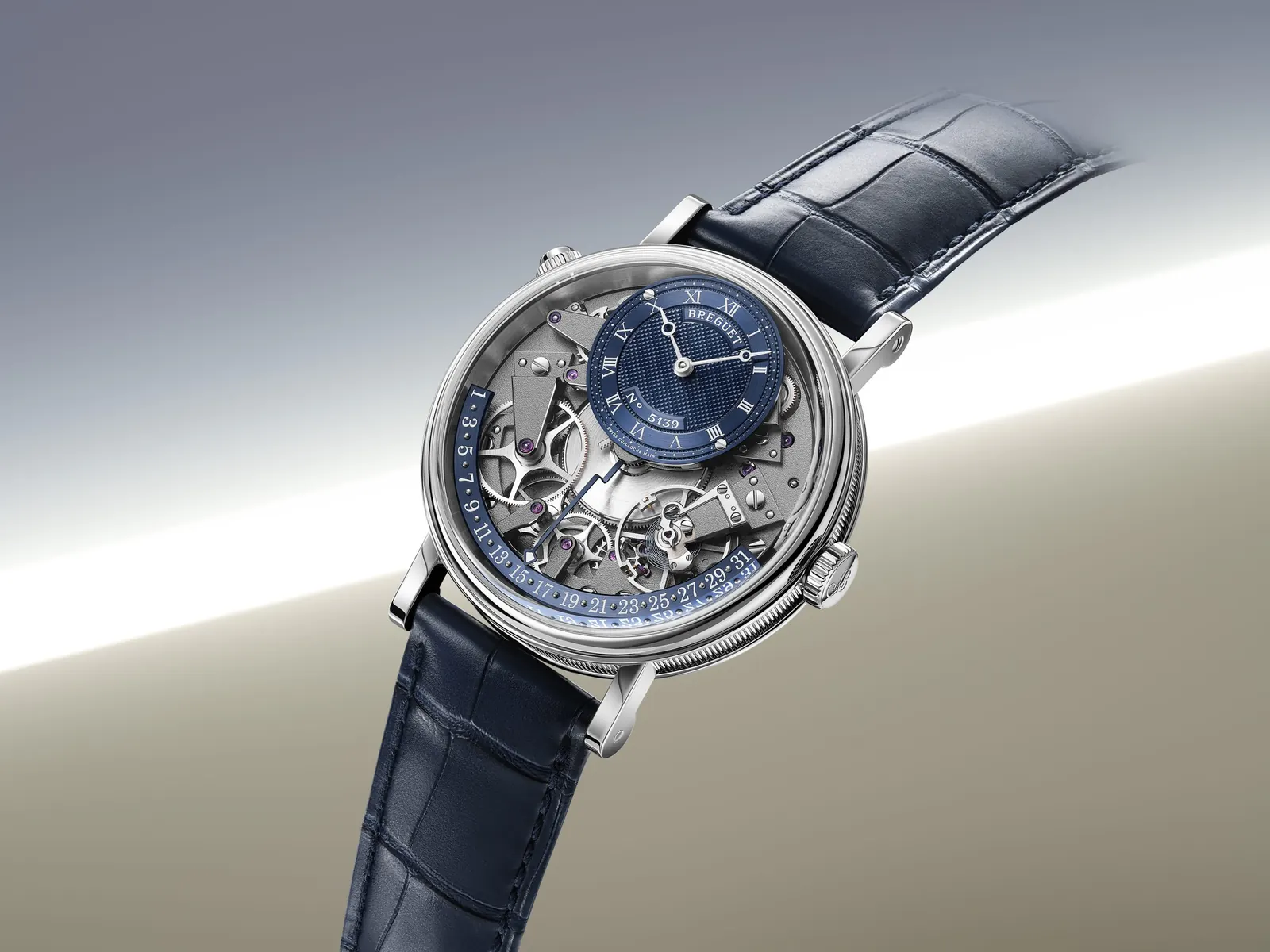Breguet Tradition collection movement architecture visible on dial side