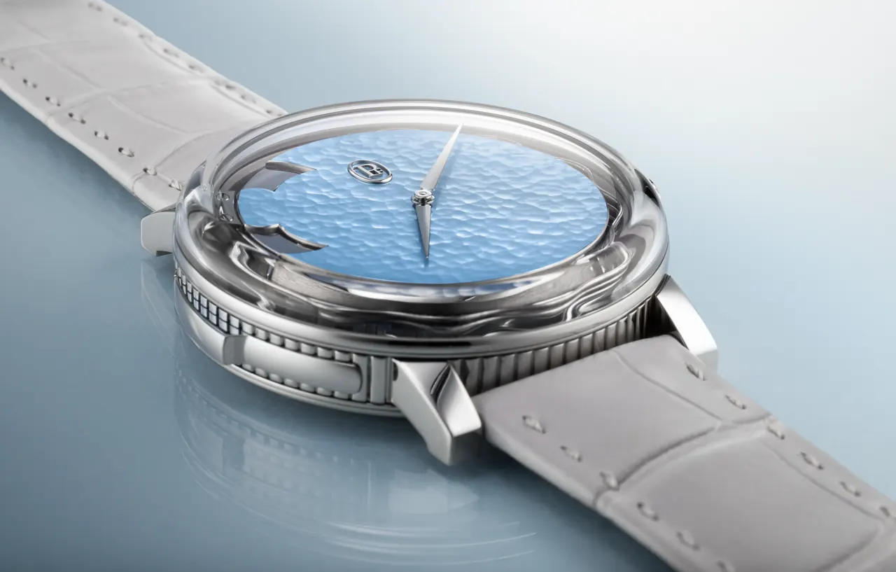 Parmigiani Fleurier Carillon Tourbillon dial side showing visible hammers and four serpentine gongs
