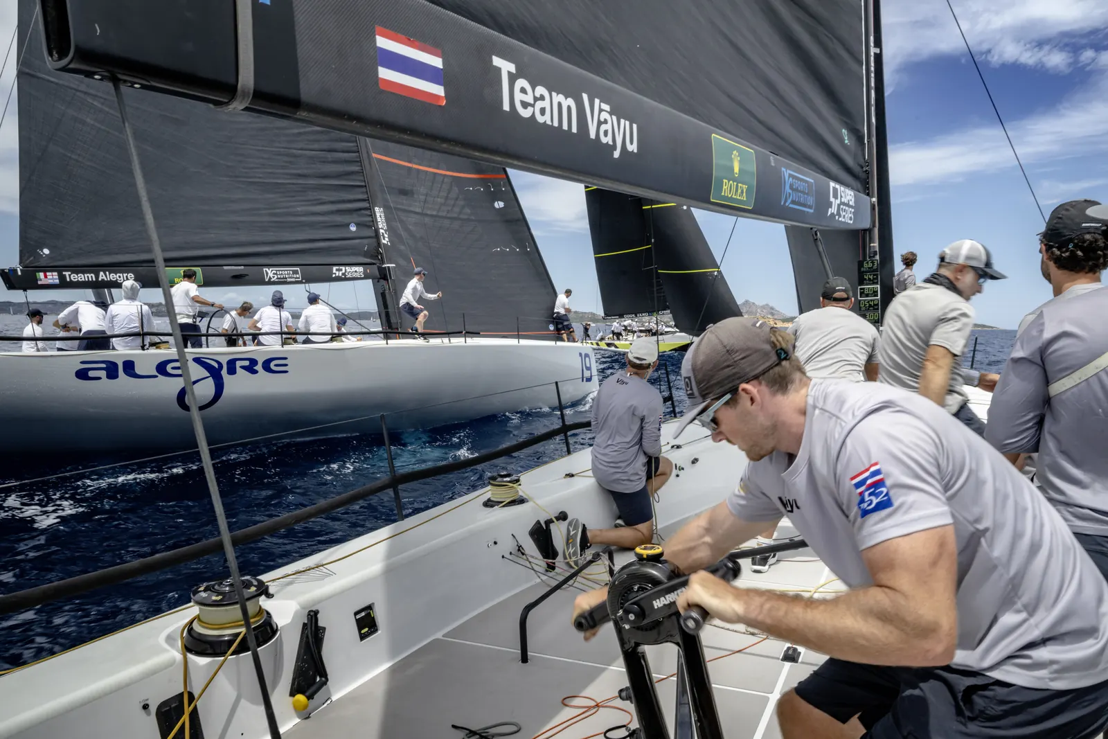 Fleet of 15 TP52 yachts competing at the 2026 Rolex World Championship
